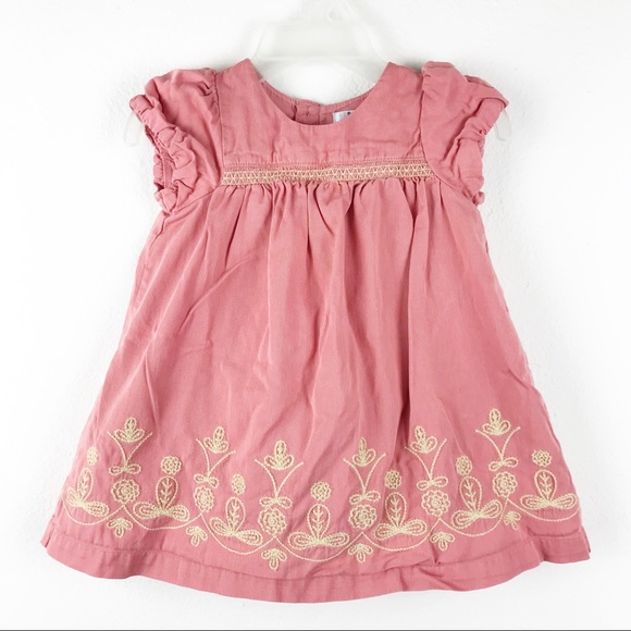 Baby Boden Other - Baby Boden Rose Pink Embroidered Dress